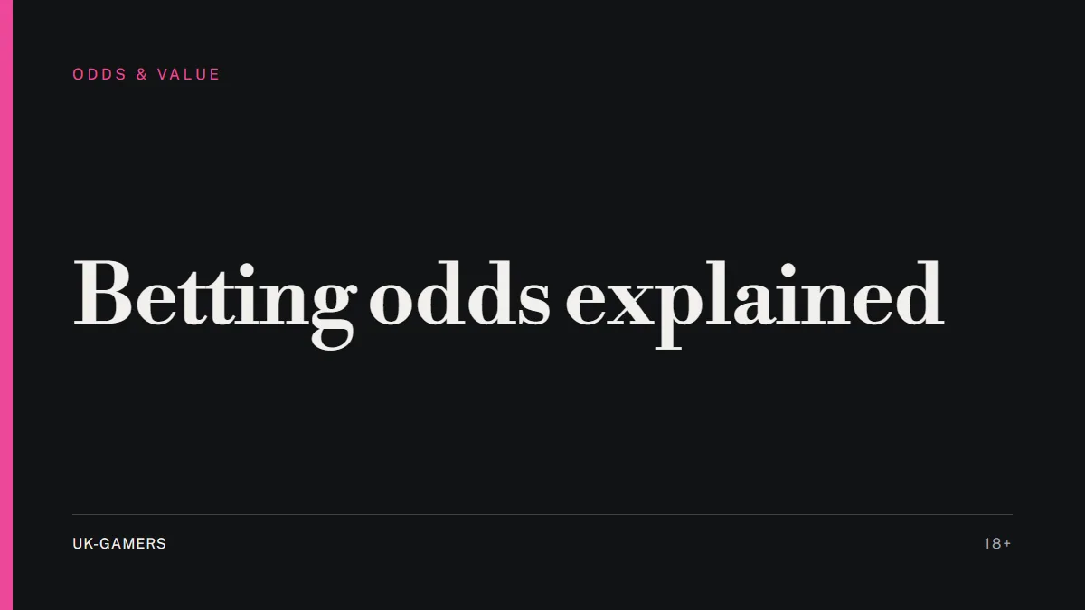 Typographic cover: betting odds explained