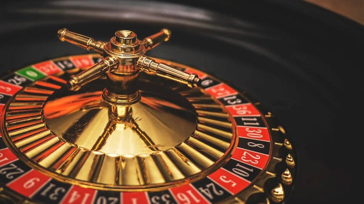 A roulette wheel — the table game that defines the land-based brand behind this operator.